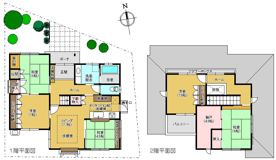 戸建 5ldk S サンプル 間取り図面 作成例